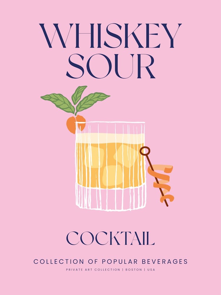 Whiskey Sour Cocktail