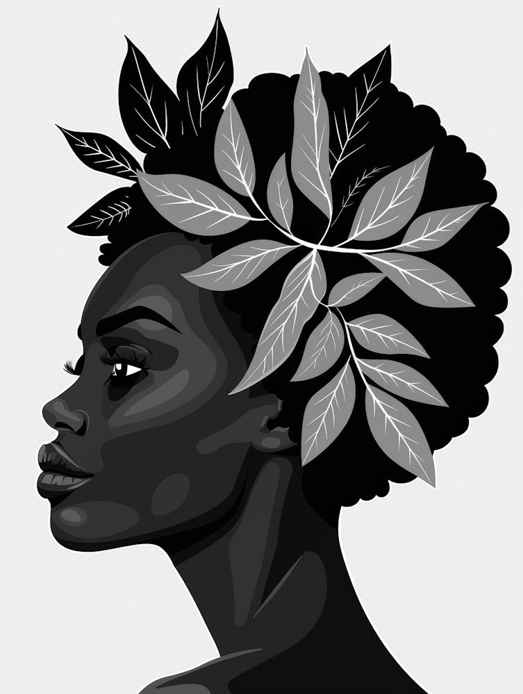 Woman With Leaves In Her Hair 3