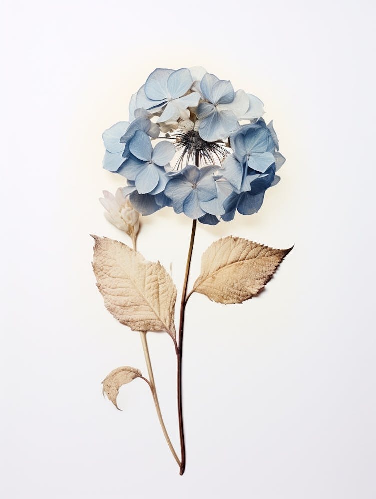Pressed Flower Botanical Art Hydrangea 2