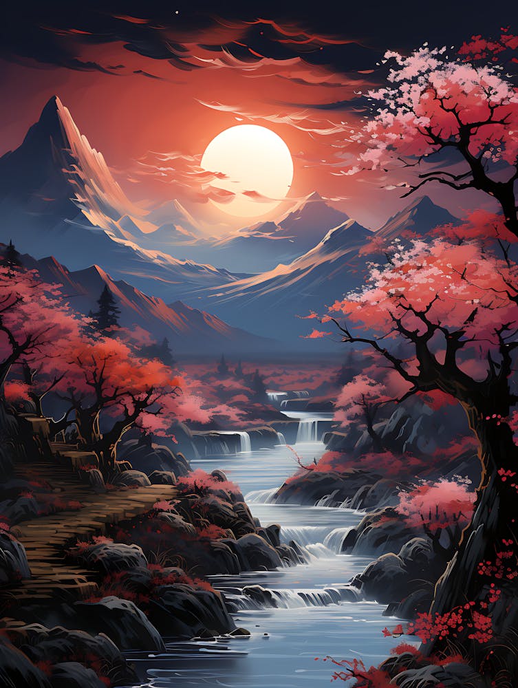 Cherry Blossom Sunset 6