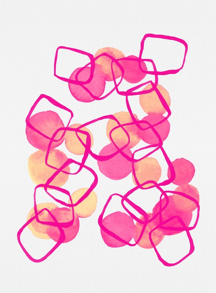 Pink Shapes Chain 1