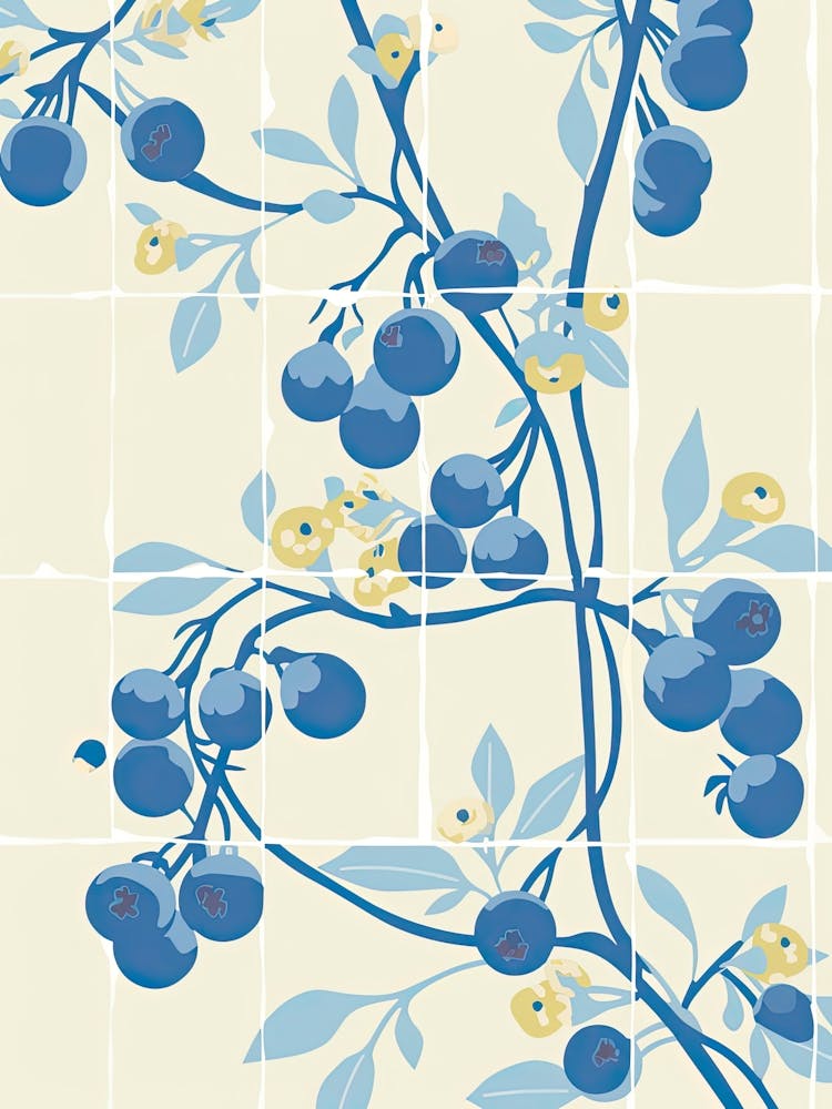 Blueberries Illustration 4