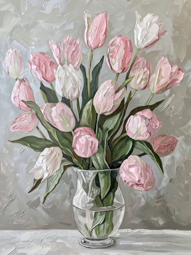 A World Of Flowers Tulips 3 Painting