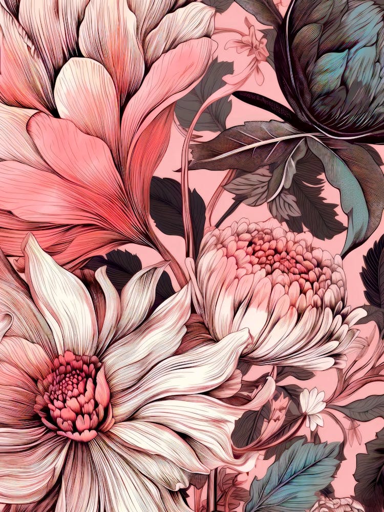Pinke Blumen Natur Blumenwiese