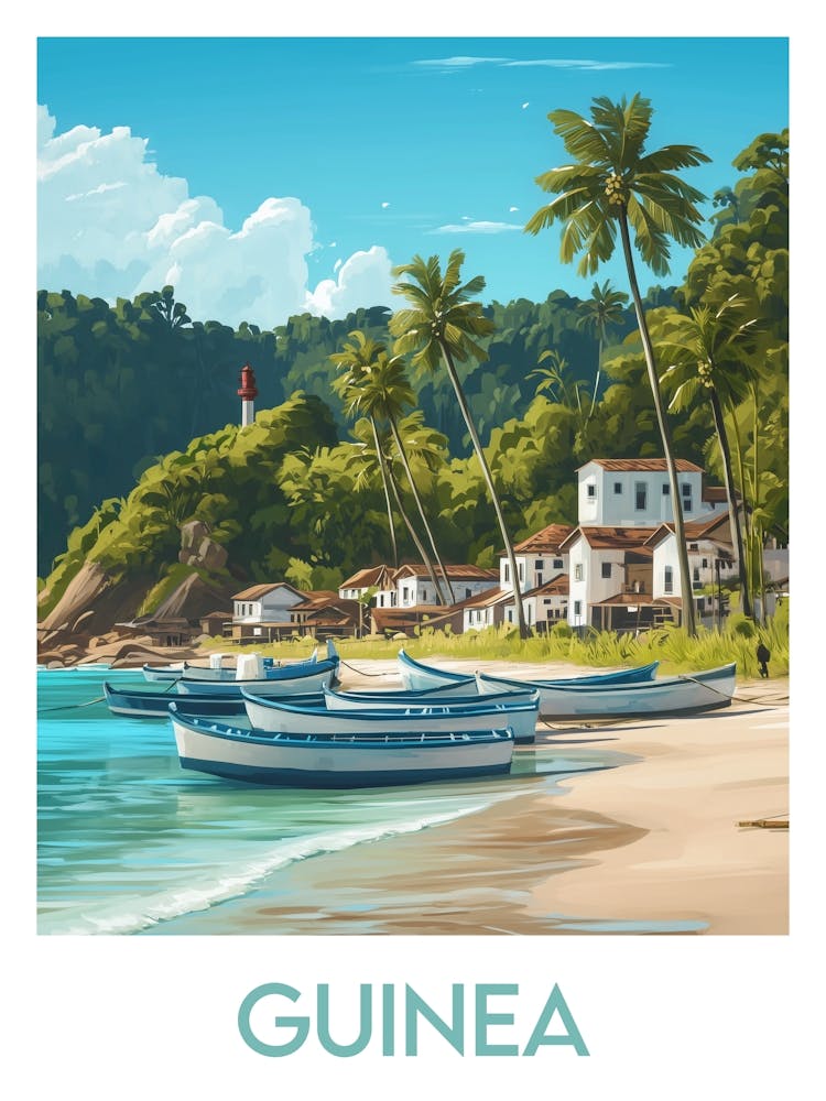 Affiche de voyage Guinea