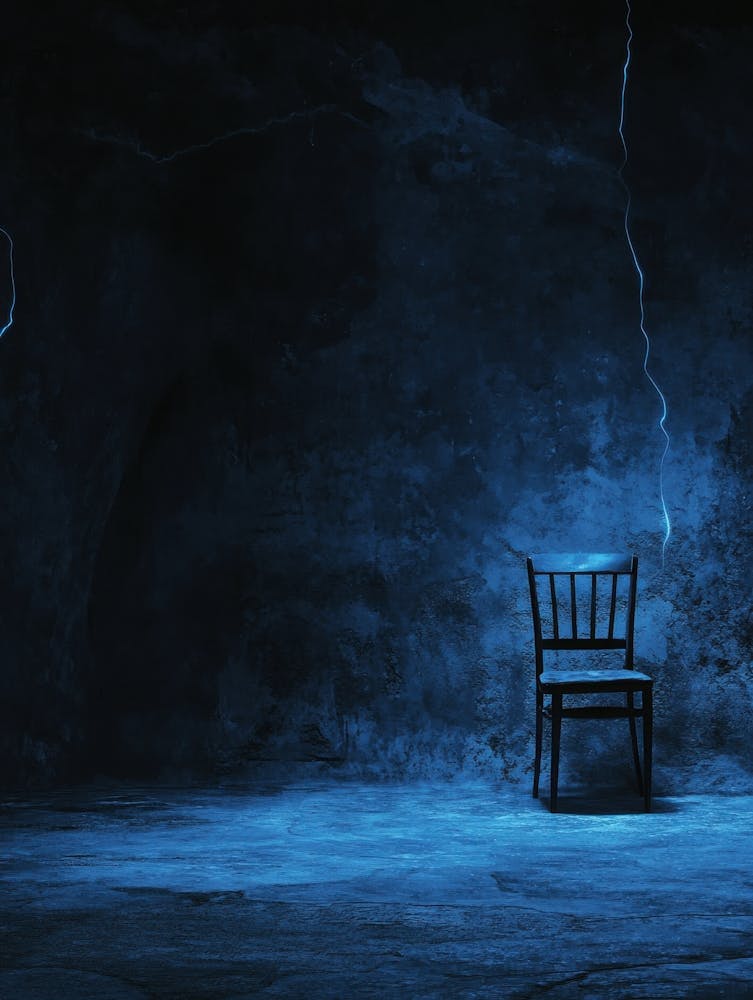 Dark Room With A Chair