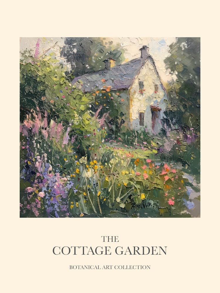 Flower Symphony Cottage Garden Poster 6