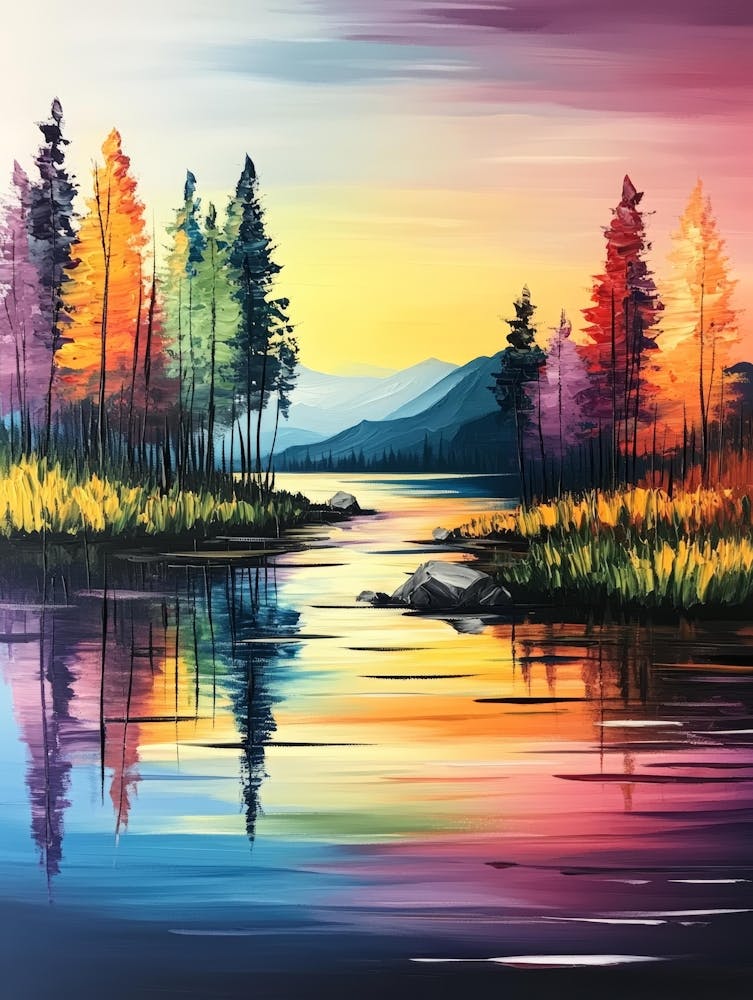 Sunset By The Lake 13