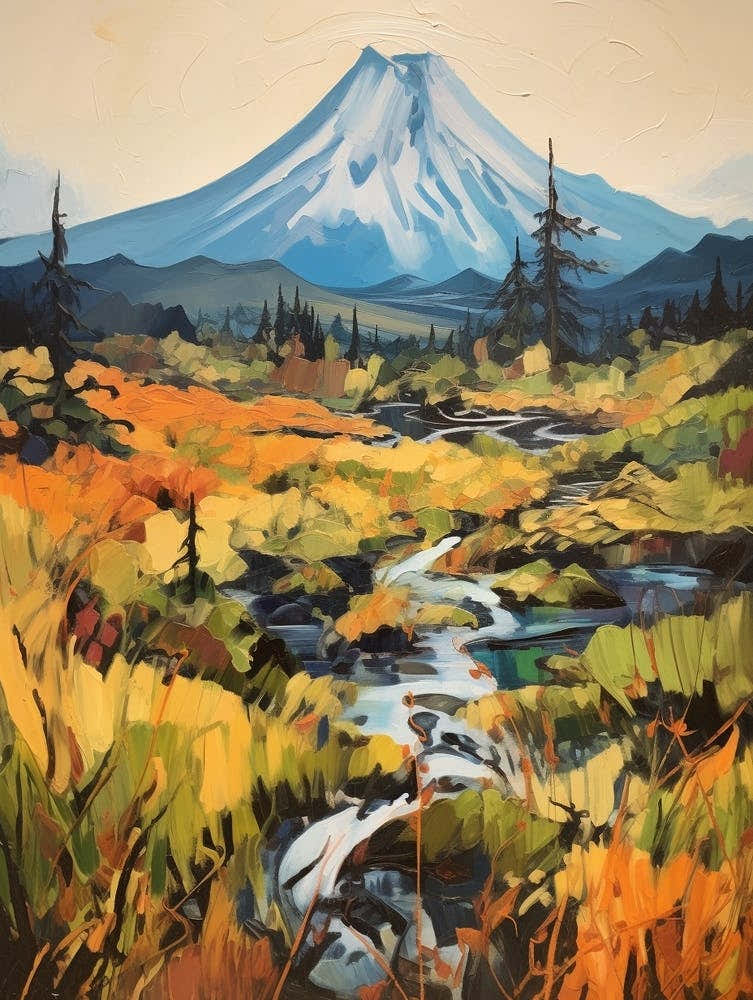 Mount Fuji Japan 3 Mountain Painting