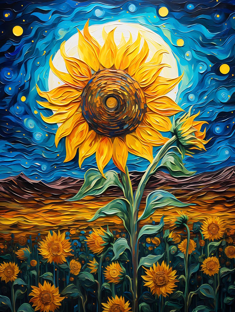 Cat Sunflowers 5