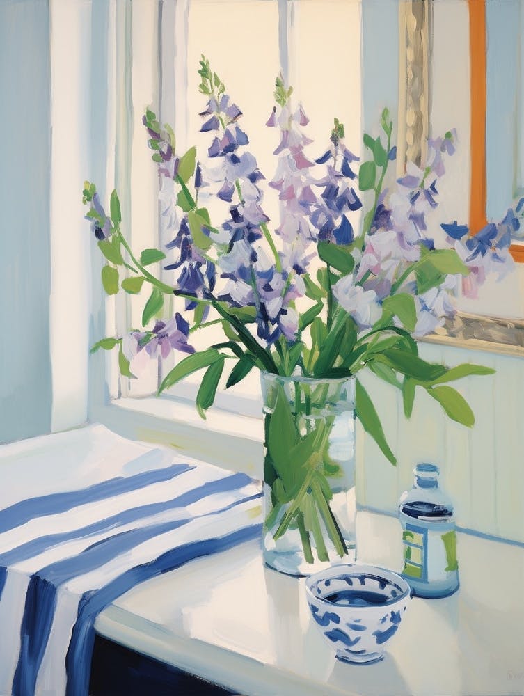 A Vase With Bluebell, Flower Bouquet 1