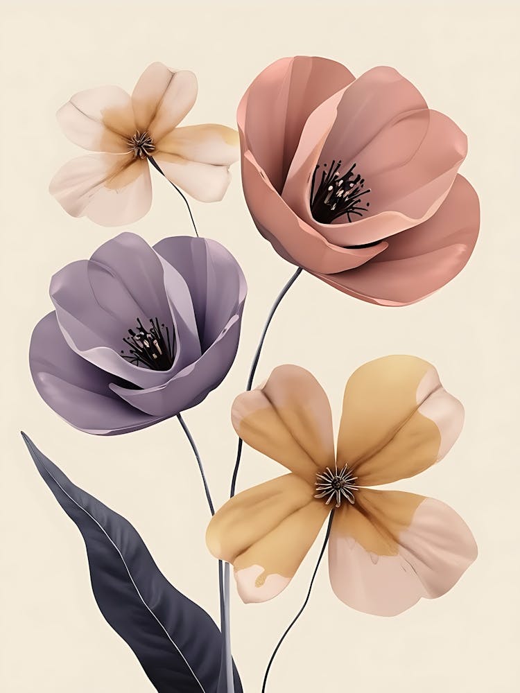 Bohemian Floral Art | Vintage-Inspired Botanical Prints for Cozy Spaces