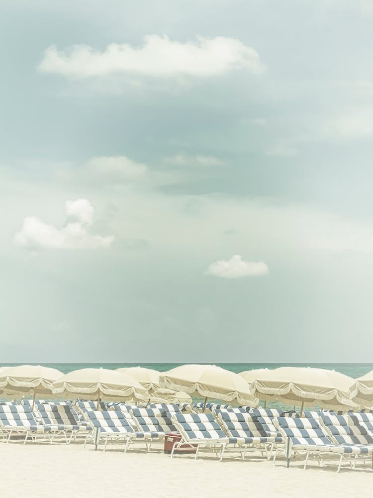 Vintage Beach Scene