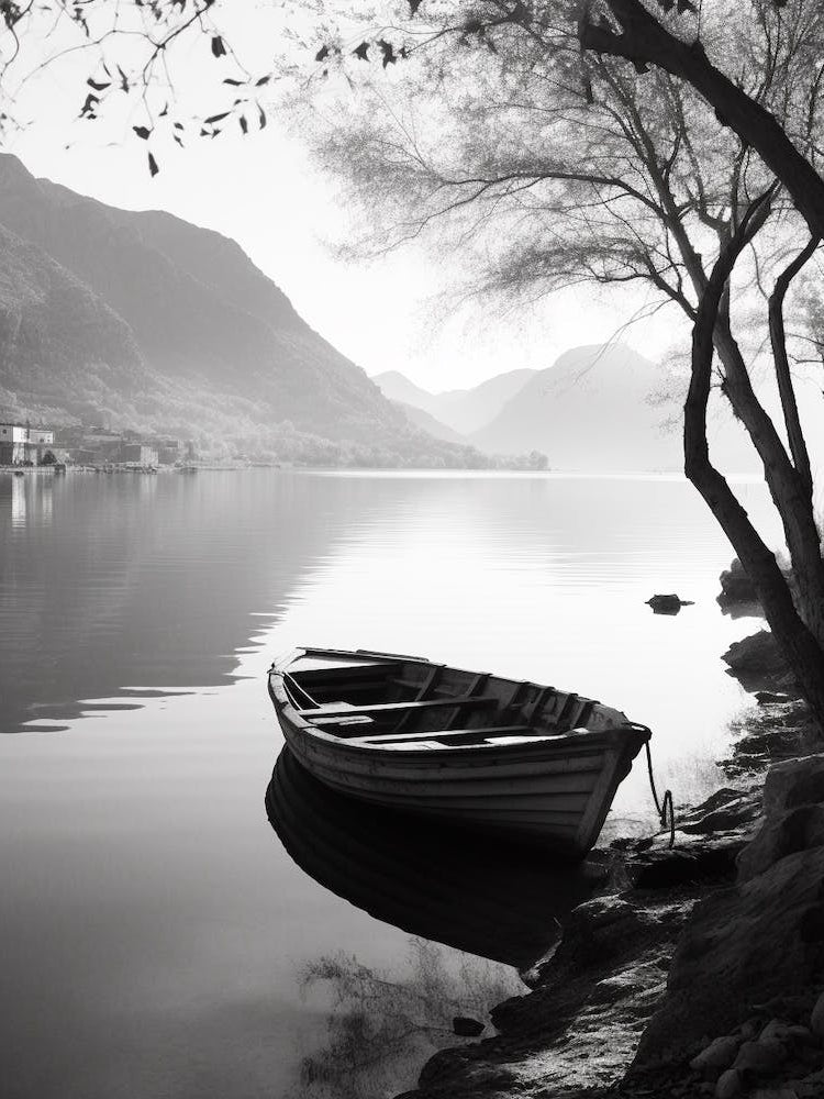 Kotor, Montenegro, Black And White Old Photo 2