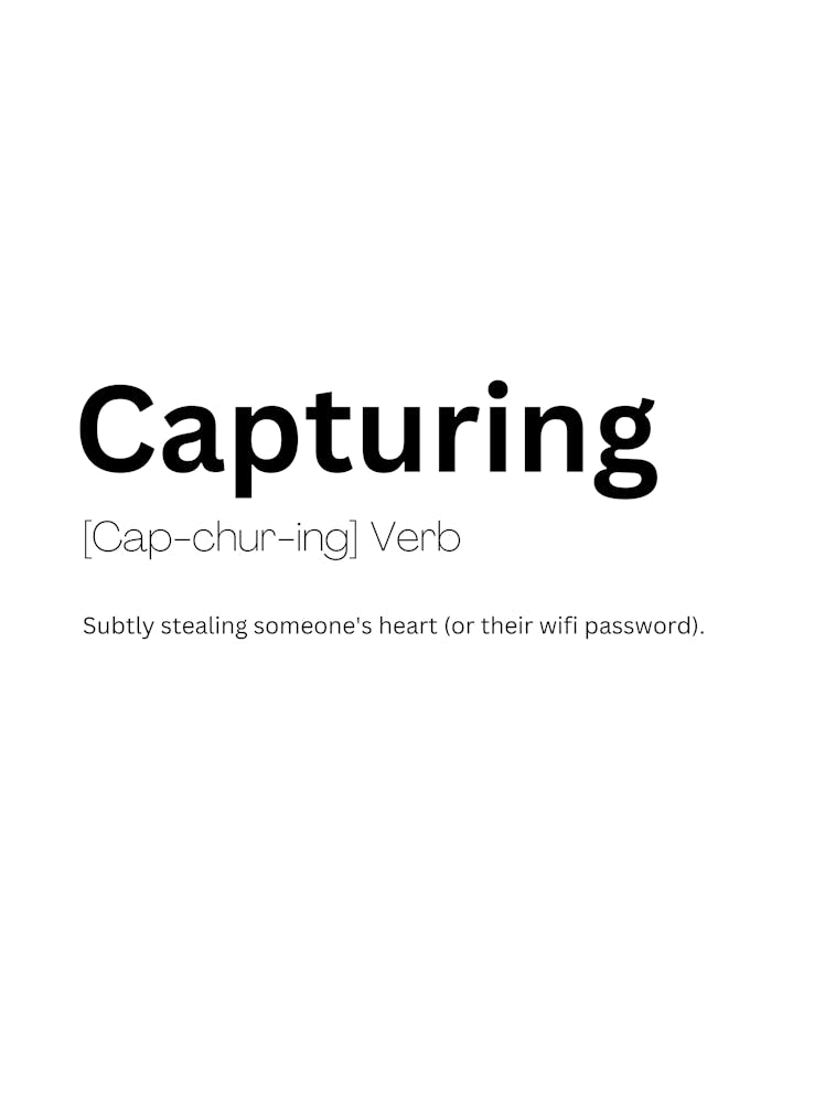 Capturing Definition Meaning Art Print by Kaigozen – Fy!