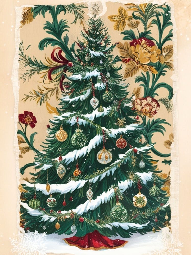 William Morris Christmas Tree 94