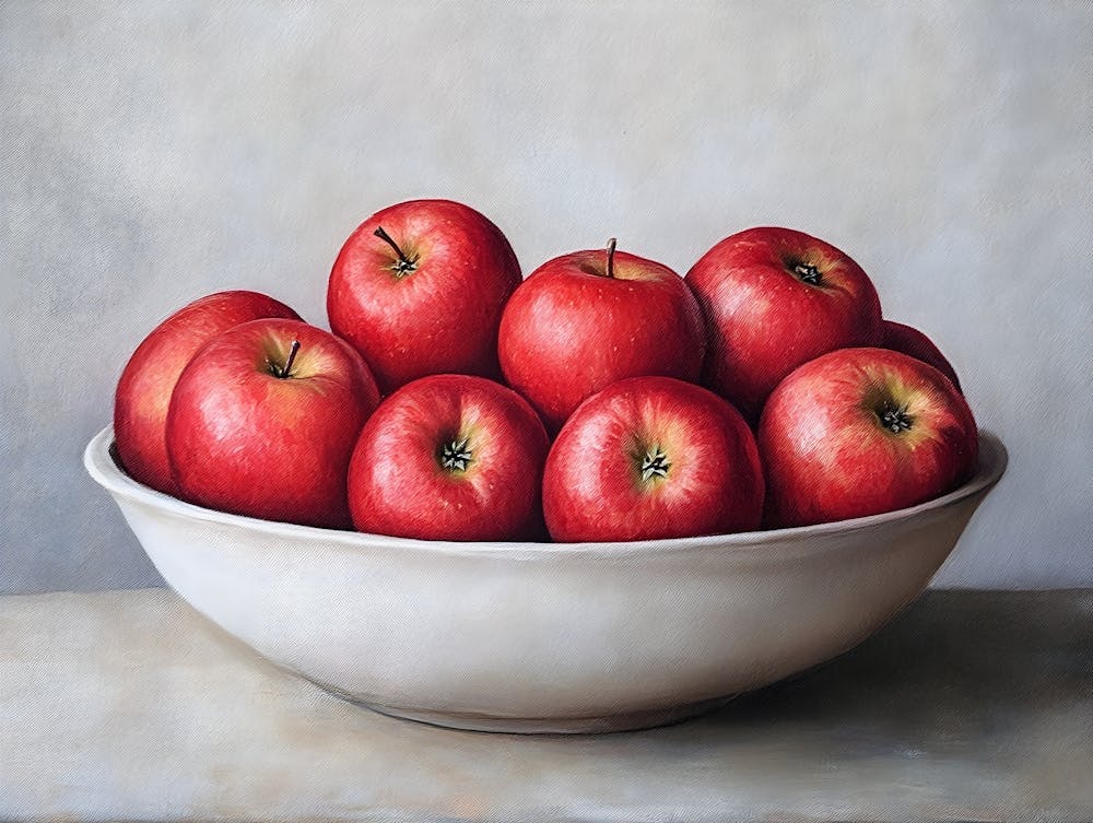 Still Life Apple Bowl 2