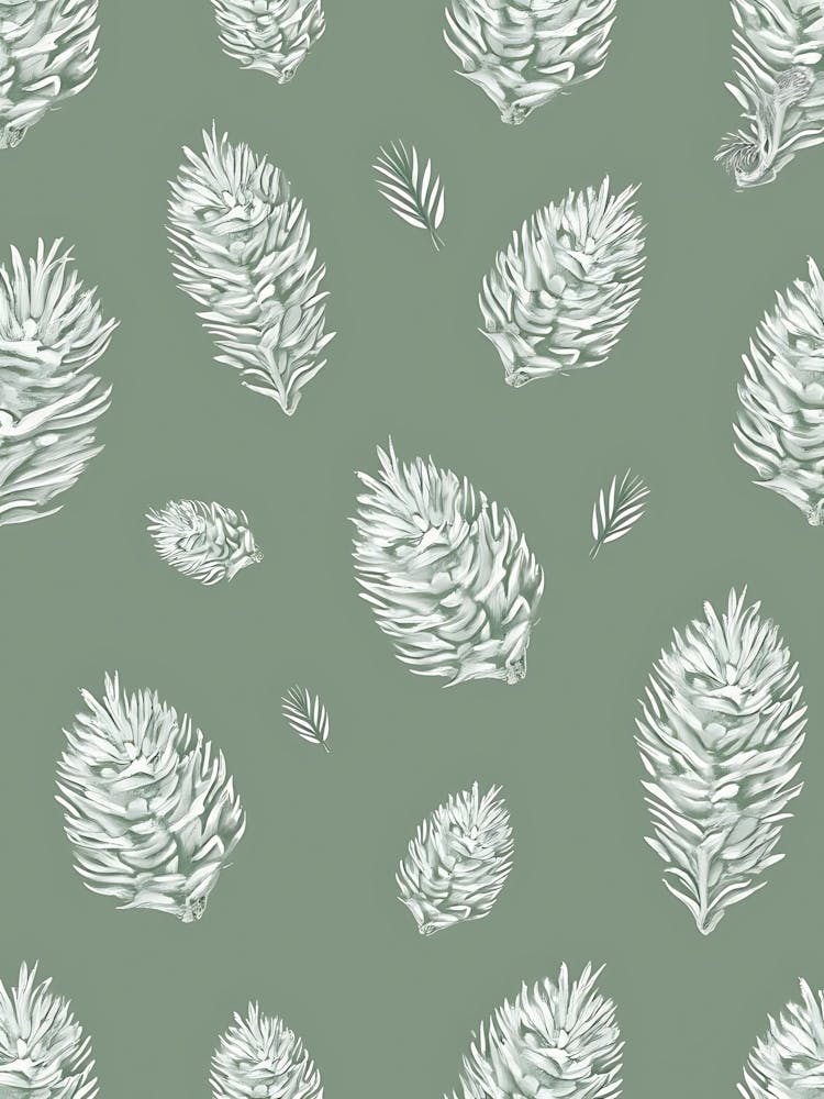 Soft Bloomed Sage Silhouettes