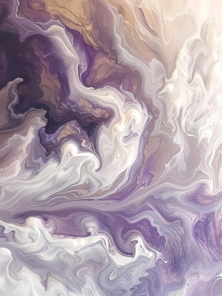 Purple Abstract Painting