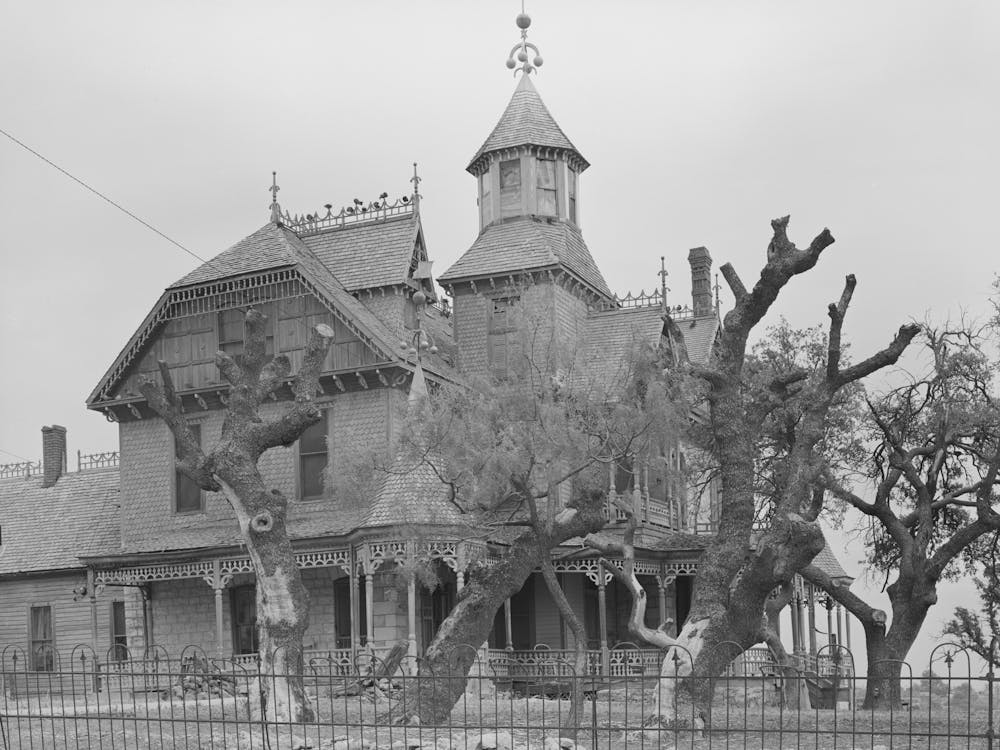 Old Mansion, Comanche, Texas By Russell Lee
