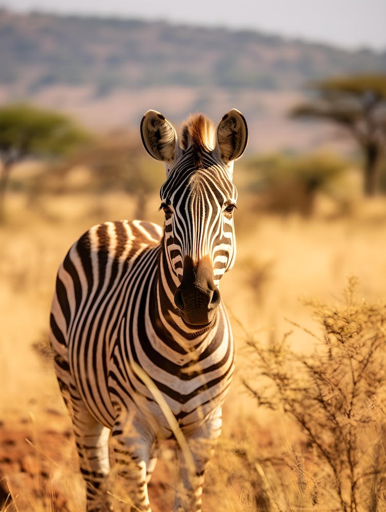 Portrait Of A Zebra V2