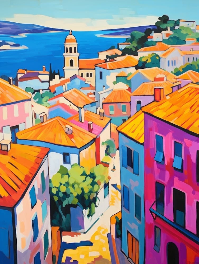 Pula Croatia 3 Fauvist Painting