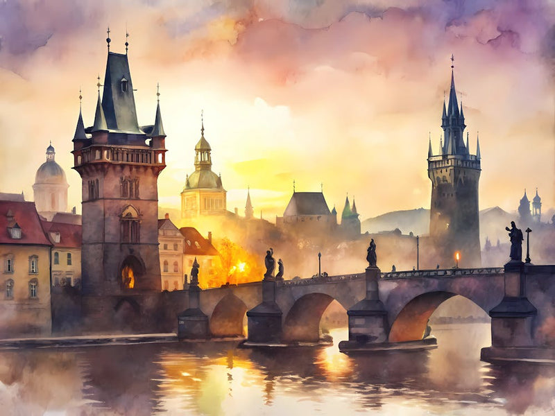 Prague Czech Republic A Vintage Style 1