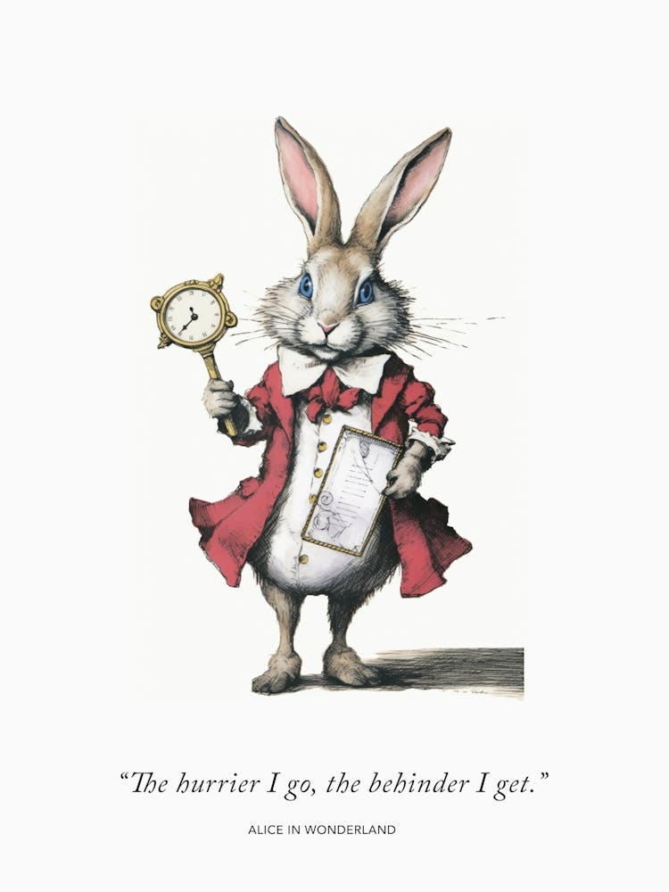 Alice In Wonderland, The White Rabbit Quote