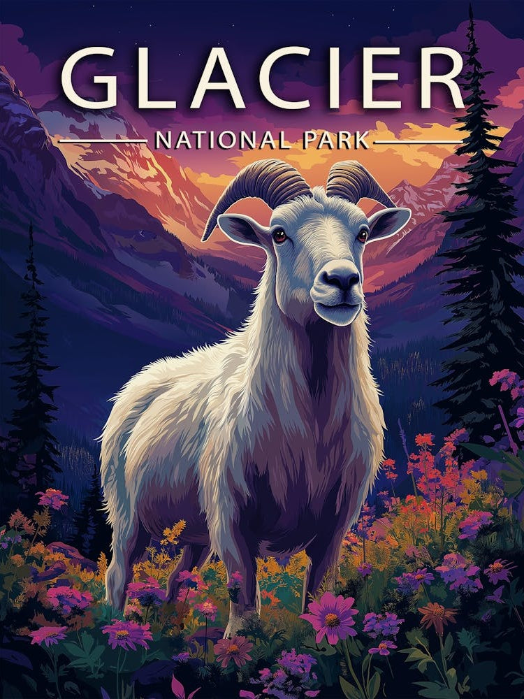 Glacier National Park Poster