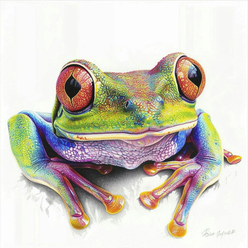 Colorful Tree Frog