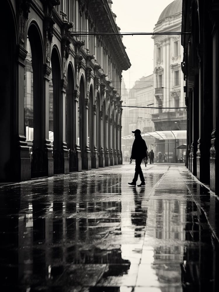 Milan, Italy,  Black And White Analogue Photography  1
