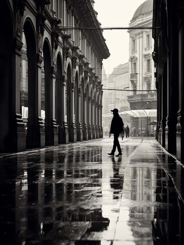 Milan, Italy,  Black And White Analogue Photography  1