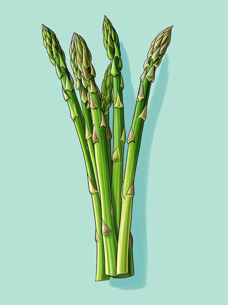 Asparagus Summer Illustration 3