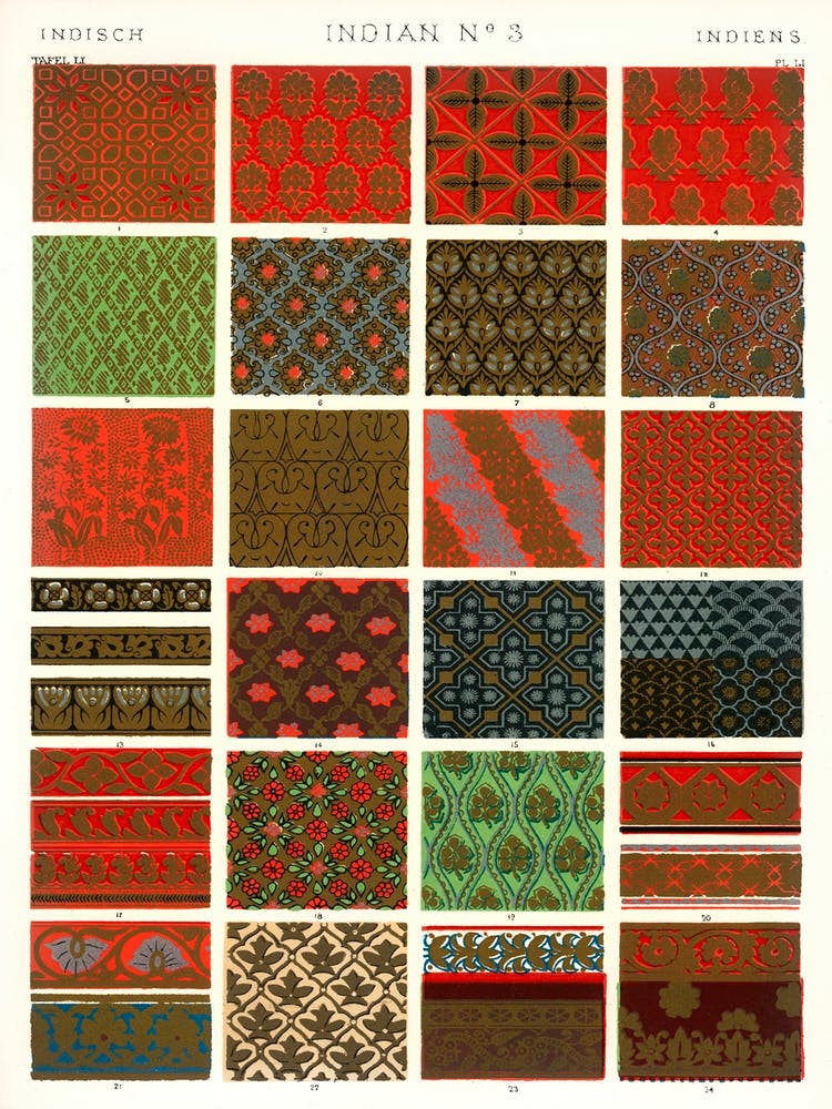 Vintage Pattern Illustration, Owen Jones