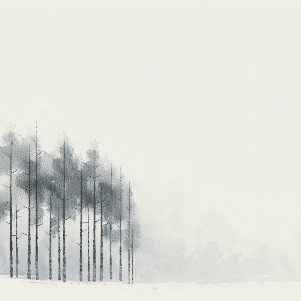 Winterlandschaft mit Bäumen