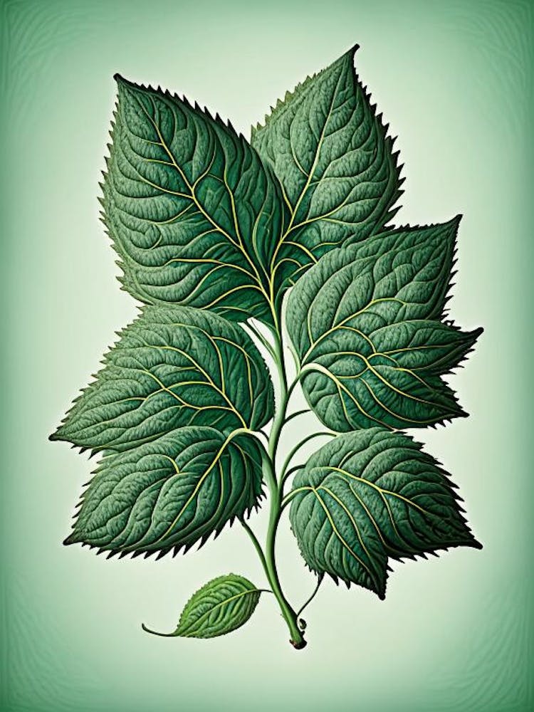Mint Leaf Vintage Botanical 3
