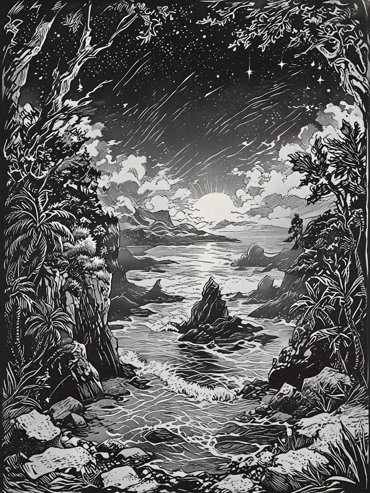 Moon And Stars 1