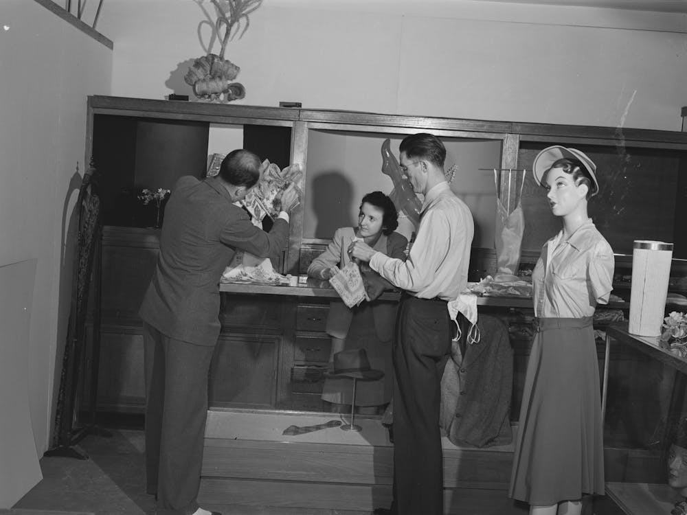 Merchandise Display In Retail Sales Class At The San Diego Vocational School, Day Students At This School Attend Classes