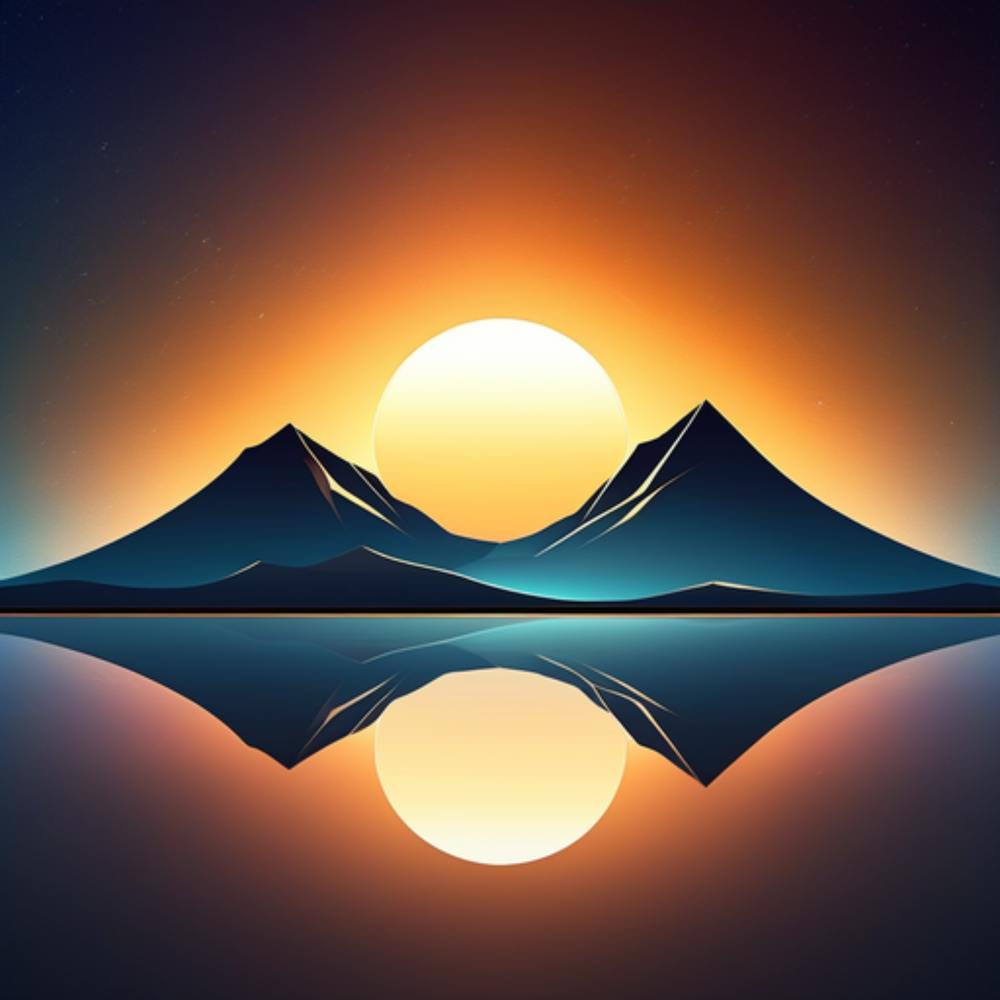 Sunset Mountain Landscape