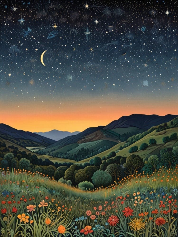 William Morris Starry Night