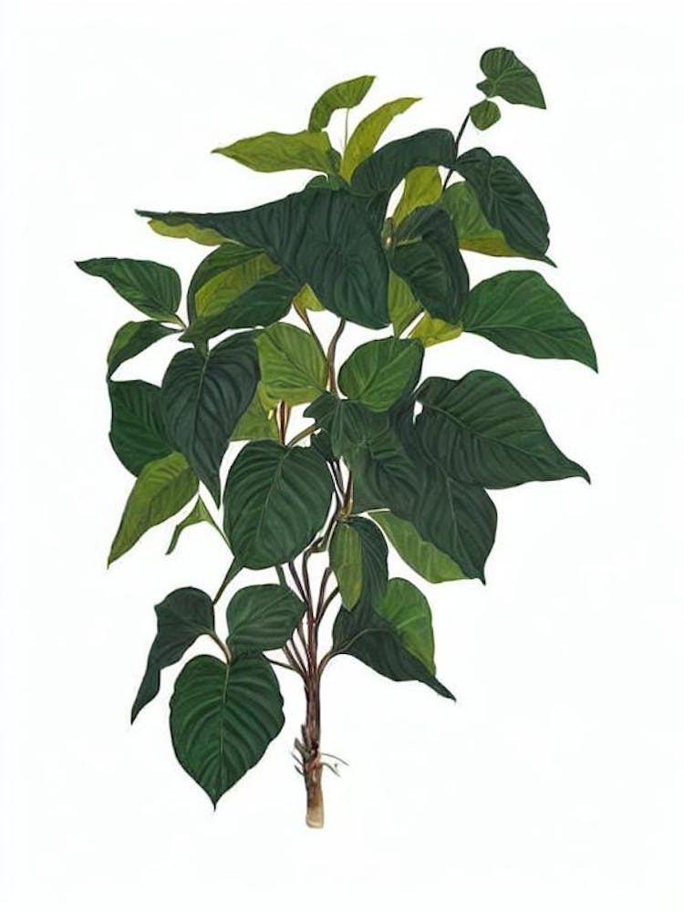 Persian Shield (Strobilanthes Dyerianus) Watercolor