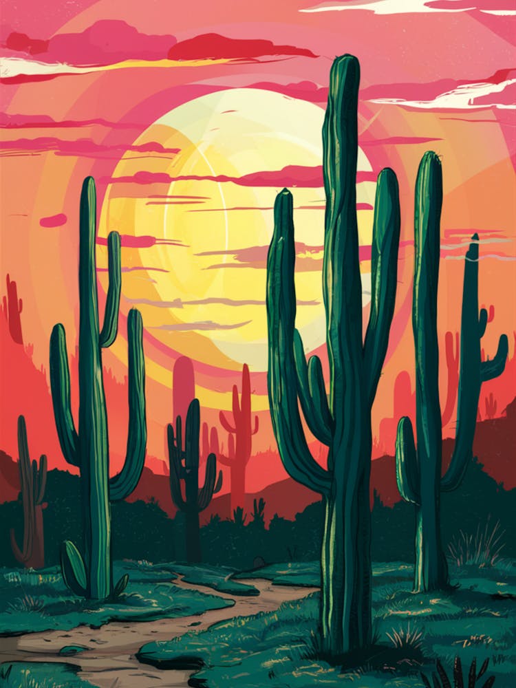 Cactus Sunset