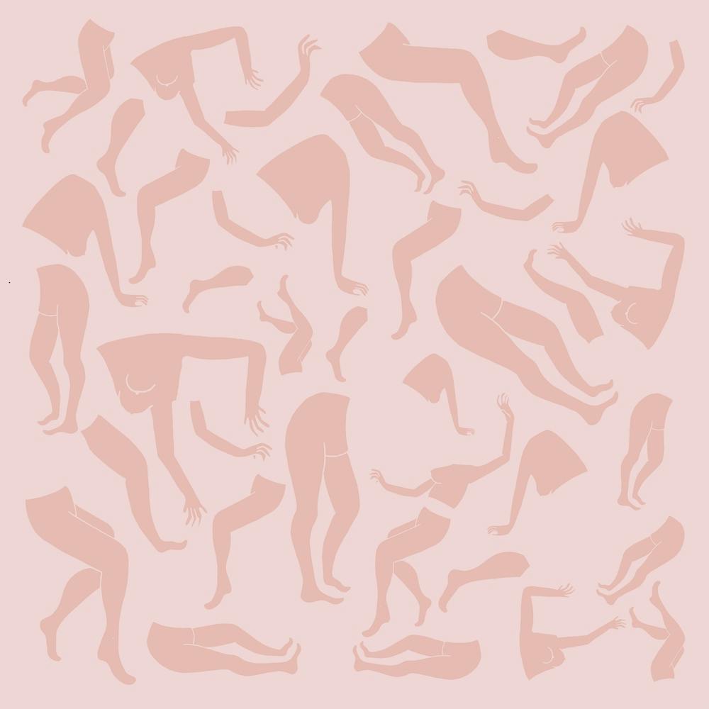 Pink And Pink Figures Square