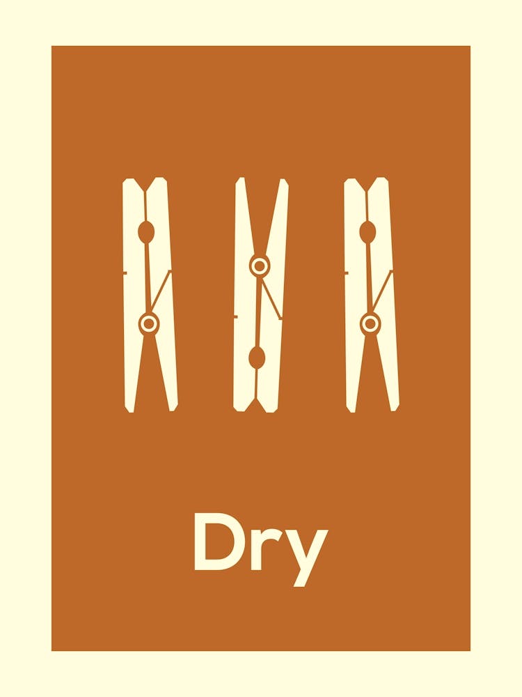 Laundry Print Dry Orange