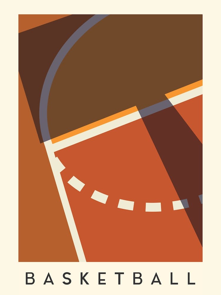 Basketball Minimalist Illustration