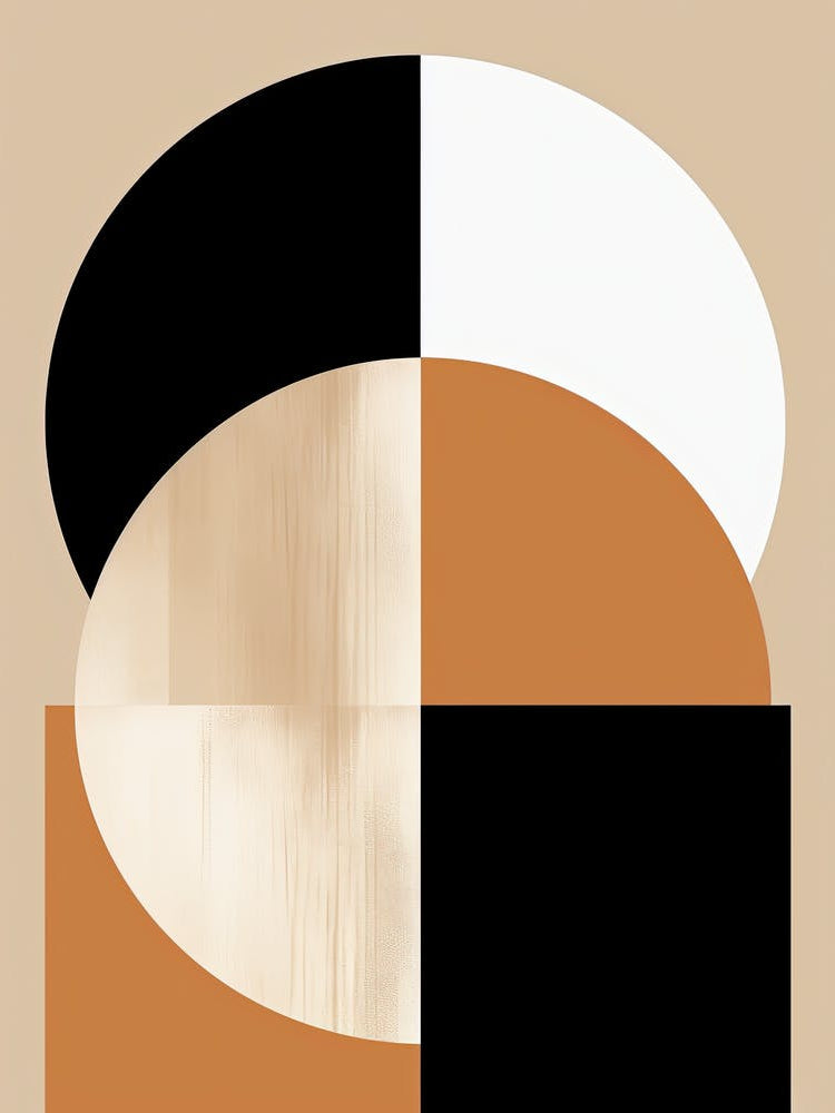 Subtle Sundance; Beige Mid Century Sunbeams