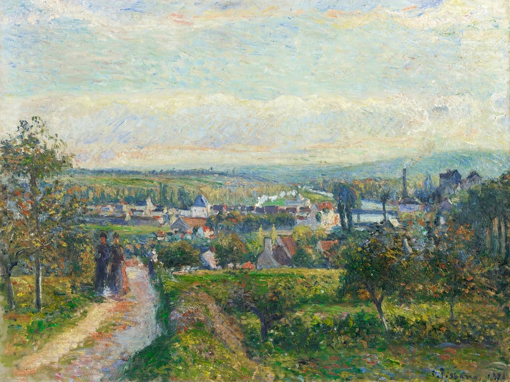 View of Saint Ouen l’Aumône (ca. 1876), Camille Pissarro