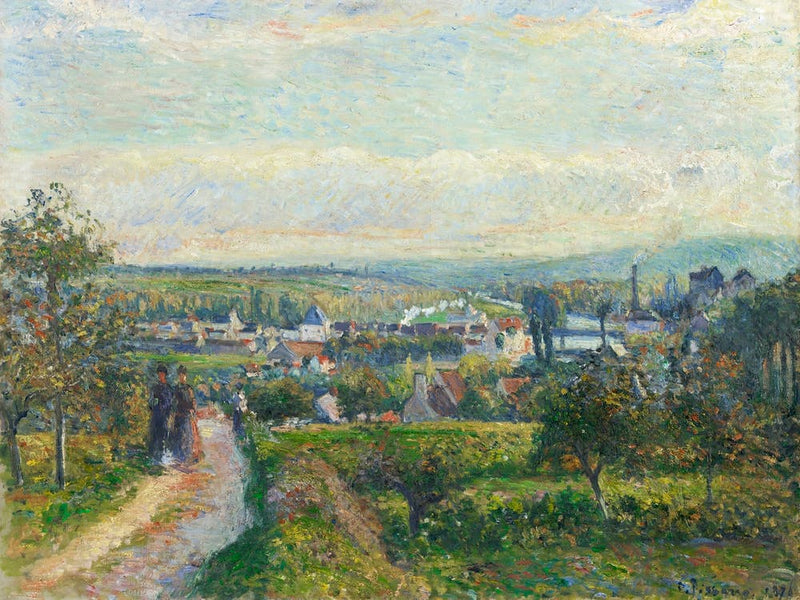 View of Saint Ouen l’Aumône (ca. 1876), Camille Pissarro