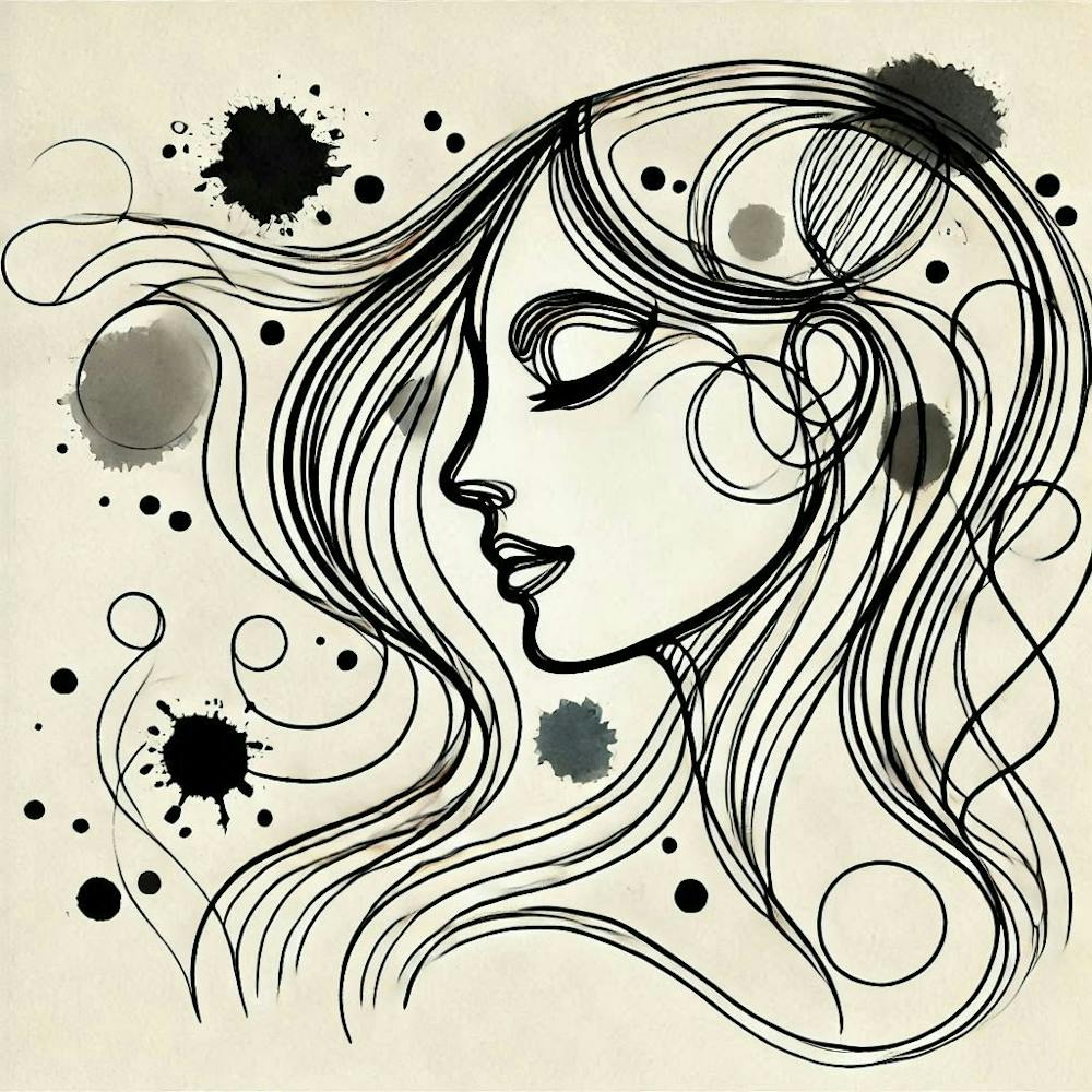 Pop art portrait woman