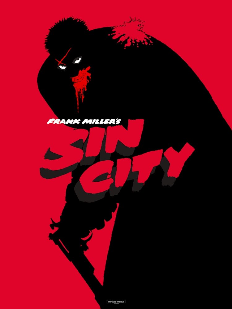 Böse Entität Sin City | Digital Comic Art | Pop Art World 2025